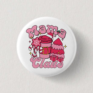 "Mama Club Stijlvol typografisch ontwerp voor mo Ronde Button 3,2 Cm