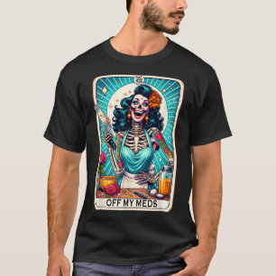 Mama Club Tarot Kaart Skelet Halloween T-shirt