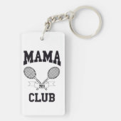 Mama Club Tennis Racket Athletic Custom Sleutelhanger (achterkant)