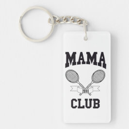 Mama Club Tennis Racket Athletic Custom Sleutelhanger