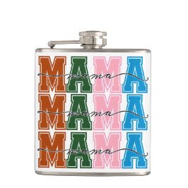 MAMA Color Block Flask voor moeders die het allema Heupfles