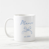 mama | Coquette Blauwe Boog en Baby's Foto Koffiemok (Links)