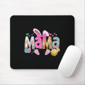 Mama Coquette Bow Bunny Pasen Funny Mom Mama Hap Muismat (Met muis)