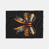 Mama Coquette Bow Pumpkin Schattige Halloween Vrou Fleece Deken (Voorkant (Horizontaal))