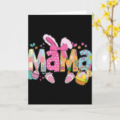 Mama Coquette Strik Konijn Pasen Grappige Moeder M Kaart (Gele Bloem)