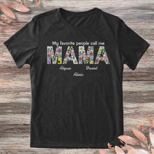 Mama Cottagecore Floral Illustration Kinder namen Tri-Blend Shirt