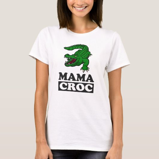 Mama Crocodile T-Shirt Animal Mam Gift (Voorkant)