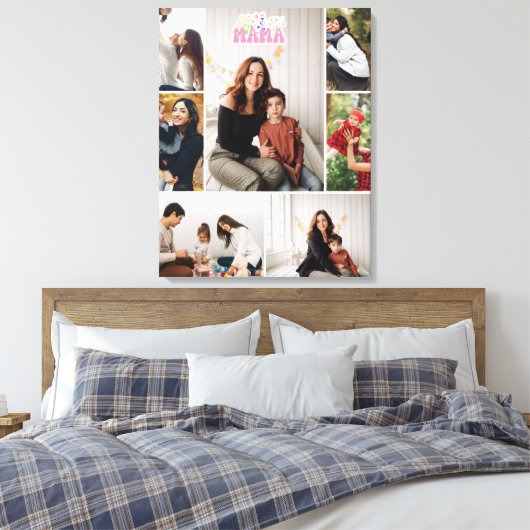 Mama Custom Photo Collage Foam Board Canvas Afdruk (Insitu (Slaapkamer))