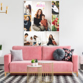 Mama Custom Photo Collage Foam Board Canvas Afdruk (Insitu (Woonkamer))