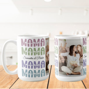Mama Custom Photo Kinder Names Ma Moederdag gift Koffiemok