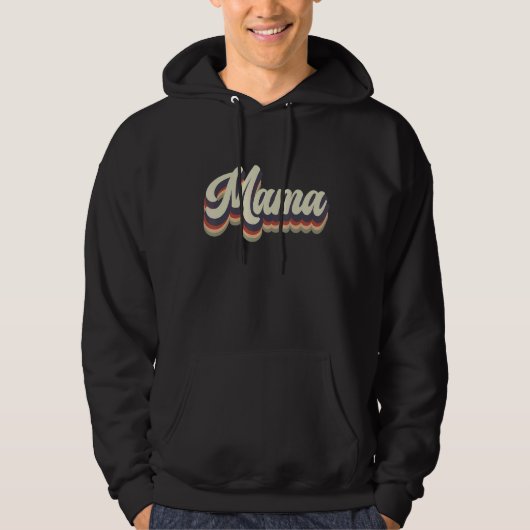 Mama Cute Letter  Retro Hoodie (Voorkant)