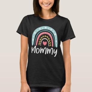 Mama Cute mama familie komt overeen met regenboog T-shirt