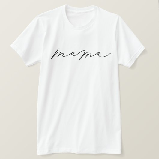 Mama Cute Script T-Shirt (Design voorkant)