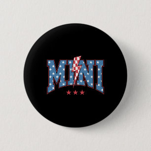 Mama Dada Mini 4 juli Amerikaanse Familie Matching Ronde Button 5,7 Cm