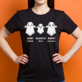 Mama Daddy Daughter 3 Persoon Ghost Family T-shirt