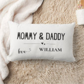 Mama & Daddy Love - Aangepaste naam Familie Keepsa Kussen (Deken)