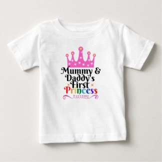 Mama & Daddy's First Princess Baby shirt 6 maanden