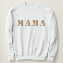 "Mama" dameskuit-neksweatshirt Trui