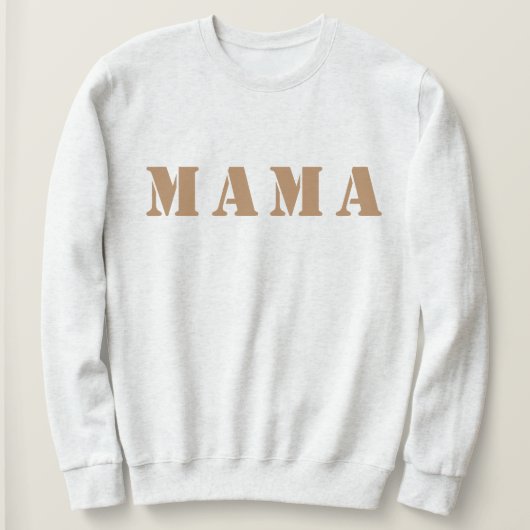 "Mama" dameskuit-neksweatshirt Trui (Design voorkant)