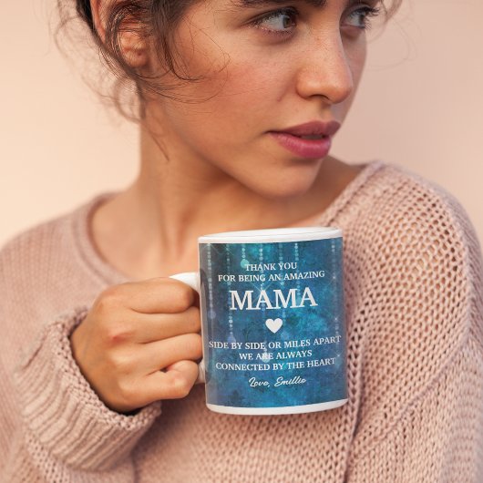 Mama dank je oprechte boodschap gepersonaliseerd koffiemok