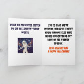 Mama Dansen om muziek te verpakken Halloween Kaart (Binnen)