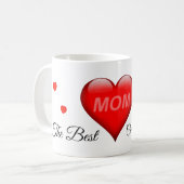 Mama - "De Beste" met hartjes Koffiemok (Voorkant links)
