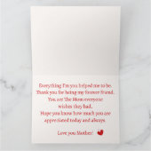 Mama de hele dag Witte Vouwkaart Kaart (Binnen)