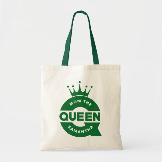 Mama de koningin creatieve typografie tote bag (Voorkant)
