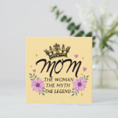 Mama De Vrouw De Mythe De Legende Kaart (Staand voorkant)