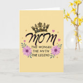 Mama De Vrouw De Mythe De Legende Kaart (Gele Bloem)