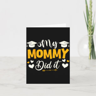 Mama deed ein afstuderen afgestudeerd mama trotse kaart