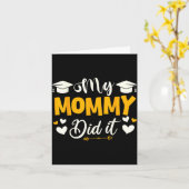 Mama deed ein afstuderen afgestudeerd mama trotse kaart (Gele Bloem)