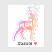 Mama Deer Waterverf Sticker (Vel)