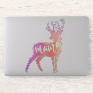 Mama Deer Waterverf Sticker