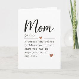 Mama Definitie Grappige Quote Kaart