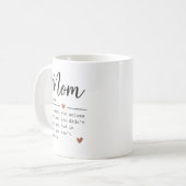 Mama Definitie Grappige Quote Koffiemok (Voorkant links)