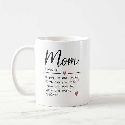 Mama Definitie Grappige Quote Koffiemok (Links)