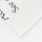 Mama Definitie Leuk Zwart en Wit Fleece Deken (Hoek)