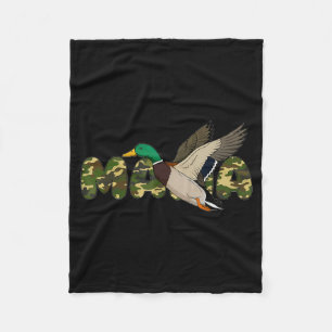 Mama die wilde eend jaagt mama camouflage moedersM Fleece Deken