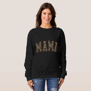 MAMA Dierenprint Boog Lettering Trui