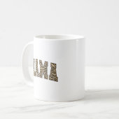 MAMA Dierprint Booglettering Koffiemok (Voorkant links)