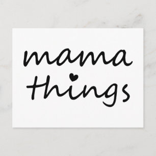 Mama Dingen Eerste Moederdag Nieuwe Moeder Briefkaart