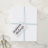 Mama Dingen Eerste Moederdag Nieuwe Moeder Cadeaulabel (Met Touw)