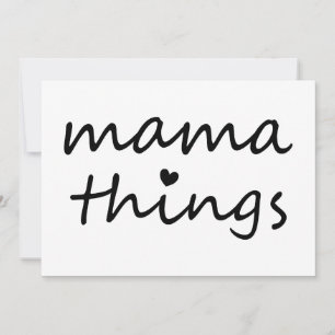 Mama Dingen Eerste Moederdag Nieuwe Moeder Kaart