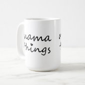 Mama Dingen Eerste Moederdag Nieuwe Moeder Koffiemok (Voorkant links)