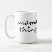 Mama Dingen Eerste Moederdag Nieuwe Moeder Koffiemok (Links)