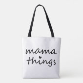 Mama Dingen Eerste Moederdag Nieuwe Moeder Tote Bag (Achterkant)
