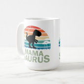 Mama Dinosaur moeder Jubileum Koffiemok (Voorkant links)