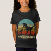 Mama Dinosaurus T Rex Mommysaurus Bijpassende Fami T-shirt (Voorkant)