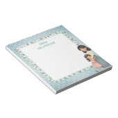 Mama & Dochter Knuffel Gepersonaliseerde Mitswa Notitieblok (Schuin)